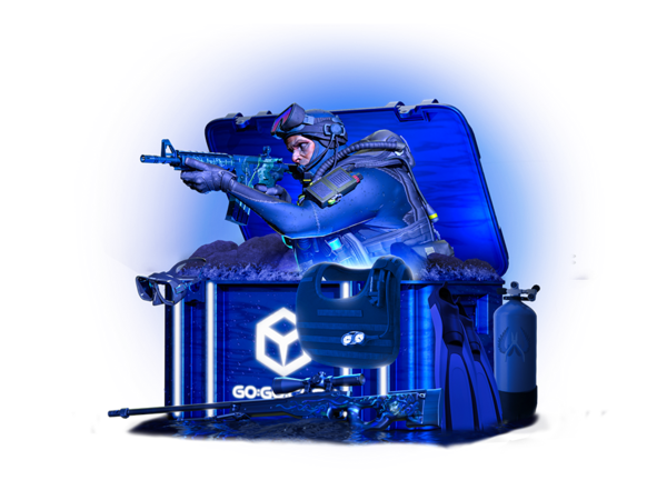 Blue Collection case CS2 [CS GO] - Open now with GO:GO:CASE | GO:GO:CASE